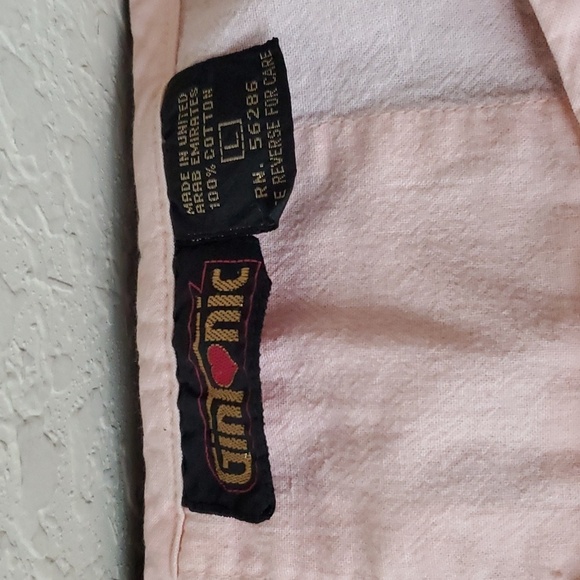 Large pink sleeveless tank top 100% Cotton GinTonic VTG - Picture 6 of 8